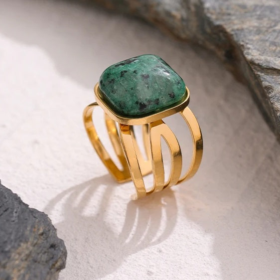 Bague en Turquoise Africaine - Purification du Karma