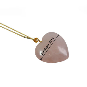 Pendentif en Quartz Rose - Harmonie Amoureuse et Relationnelle