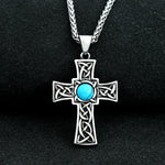 Croix Celtique avec Turquoise - Protection