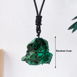 Pendentif en Malachite Brute - Pour Atteindre vos Objectifs