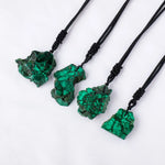 Pendentif en Malachite Brute - Pour Atteindre vos Objectifs