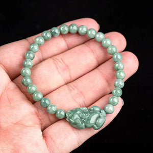 Bracelet 'Pixiu' en Jade de Birmanie - Abondance