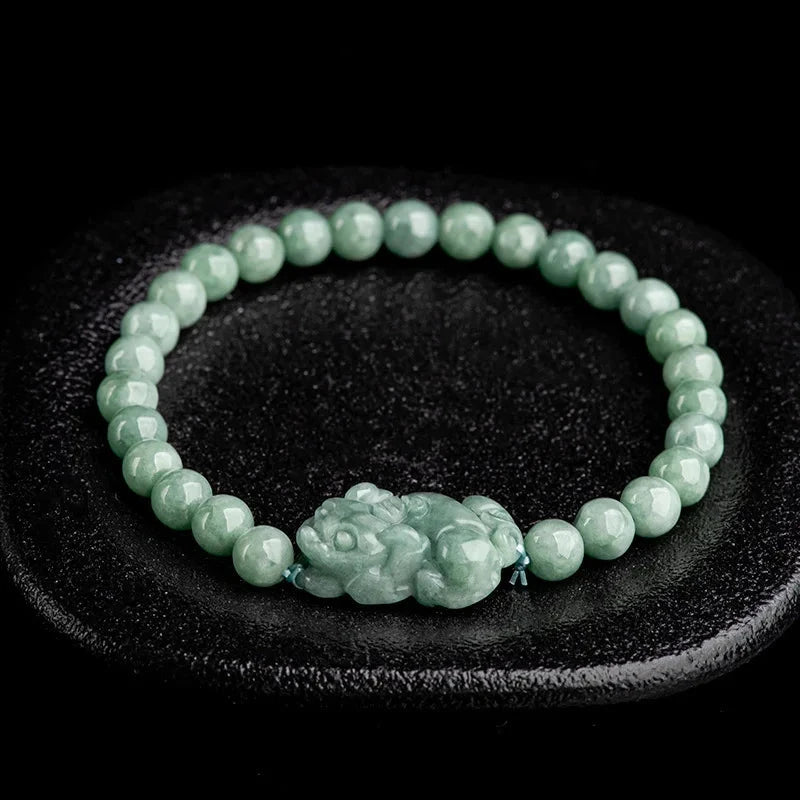 Bracelet 'Pixiu' en Jade de Birmanie - Abondance