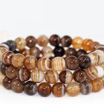 Bracelet en Agate du Botswana - Antistress