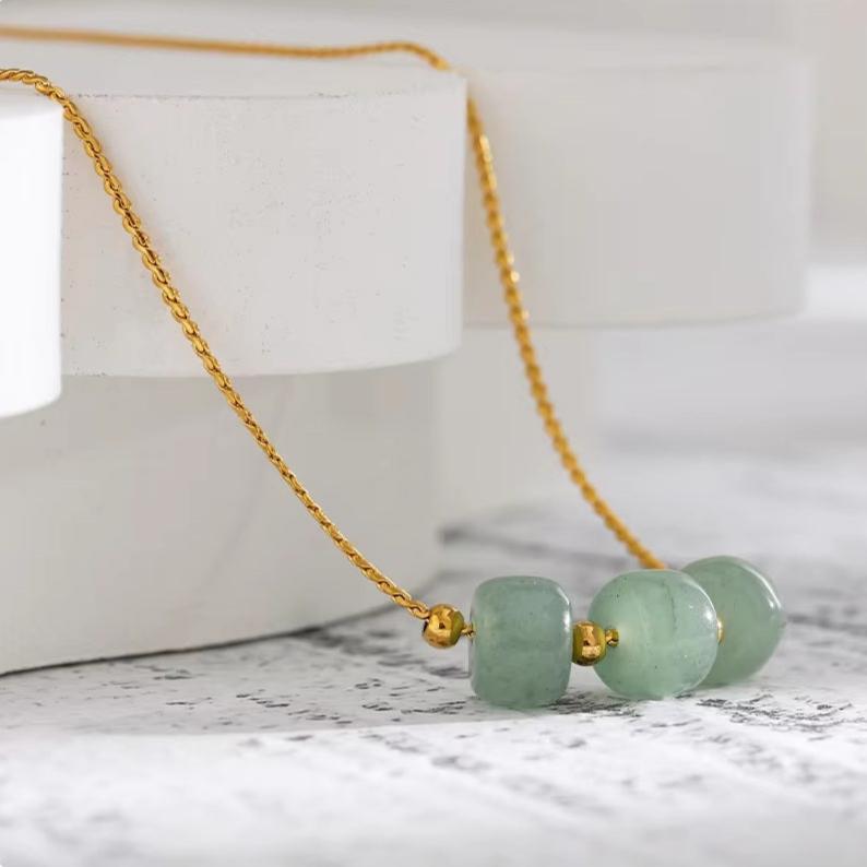 Pendentif en Aventurine - Chance & Bonheur